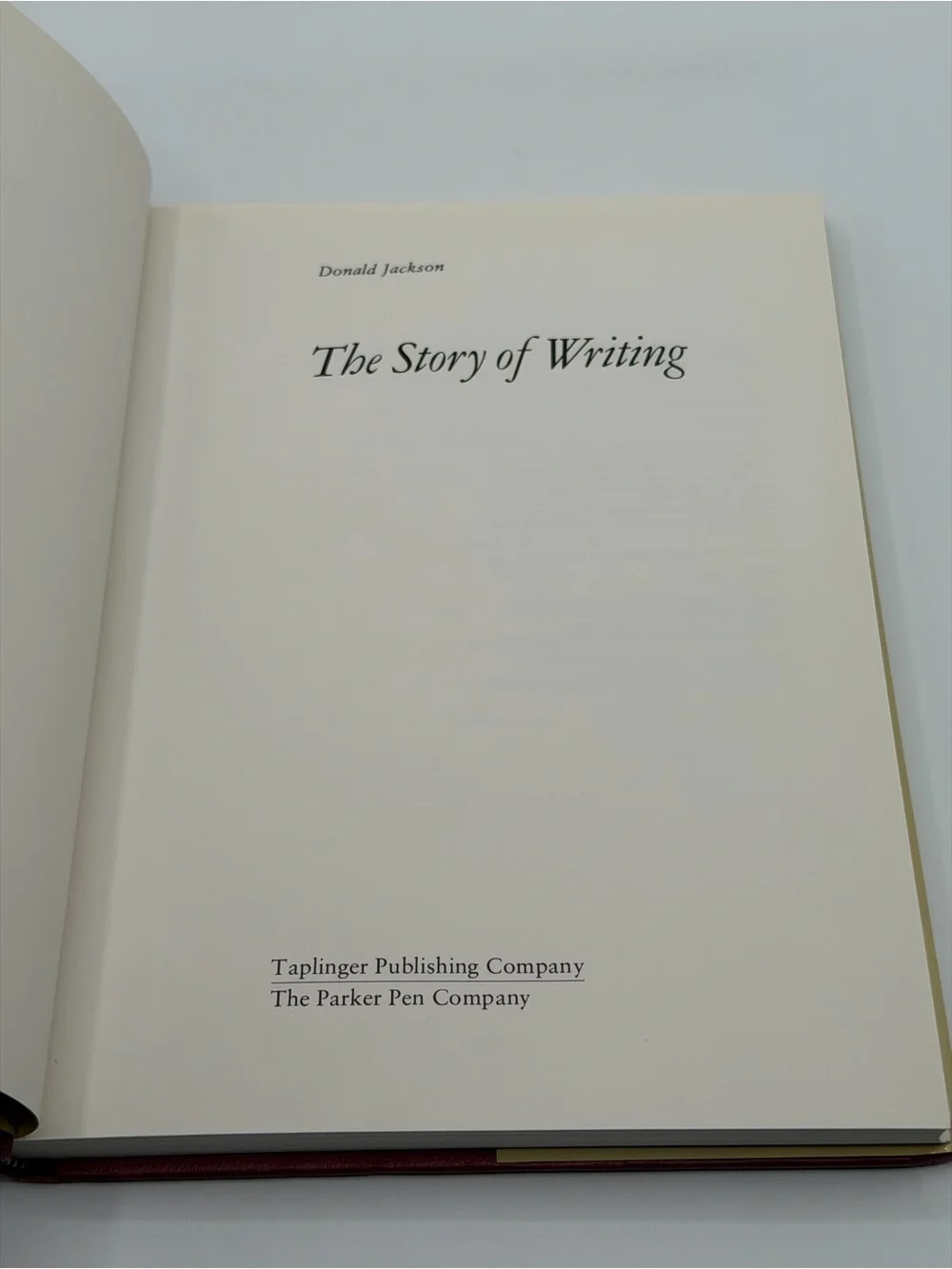 The Story of Writing by Donald Jackson (Hardcover Book, 1981)